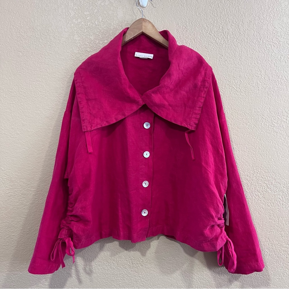 Bryn WALKER Irene Linen Lagenlook Jacket Gypsy Size Medium